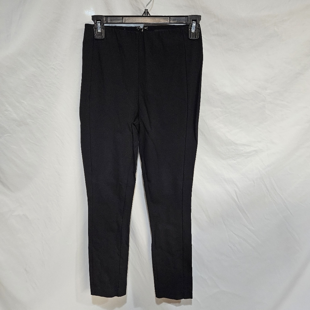 Rag & Bone Simone Pants Womens Size 2 Black Minimalist Ankle Mid Rise Equestrian